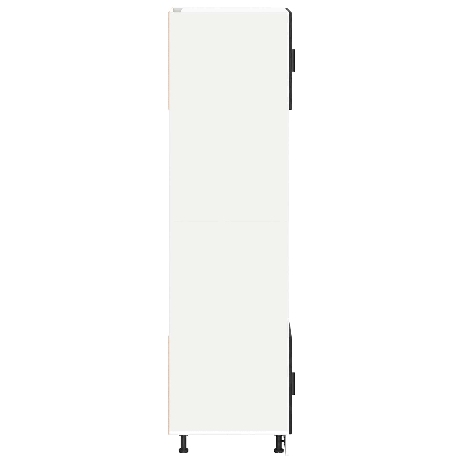 vidaXL Backofenschrank PORTO Schwarz Eichen-Optik 60 x 57 x 207 cm