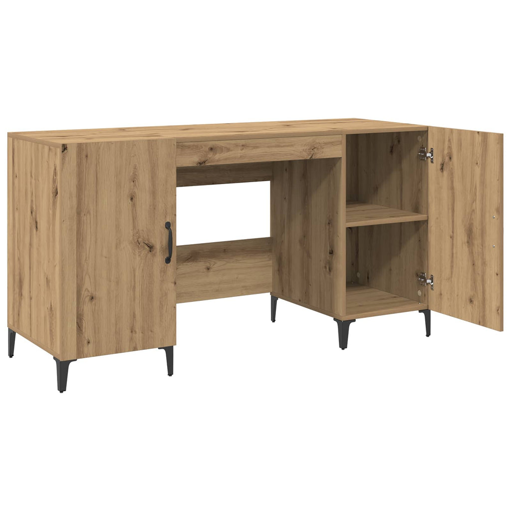 vidaXL Schreibtisch Kunsthandwerk Eiche 140 x 50 x 75 cm Holzwerkstoff