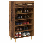 vidaXL Schuhschrank mit Regal Altholz 60 x 35 x 105 cm Holzwerkstoff