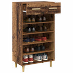 vidaXL Schuhschrank mit Regal Altholz 60 x 35 x 105 cm Holzwerkstoff