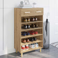 vidaXL Schuhschrank Kunsthandwerk Eiche 60 x 35 x 105 cm Holzwerkstoff