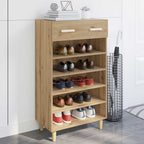 vidaXL Schuhschrank Kunsthandwerk Eiche 60 x 35 x 105 cm Holzwerkstoff
