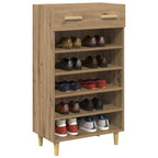 vidaXL Schuhschrank Kunsthandwerk Eiche 60 x 35 x 105 cm Holzwerkstoff