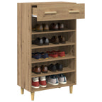vidaXL Schuhschrank Kunsthandwerk Eiche 60 x 35 x 105 cm Holzwerkstoff