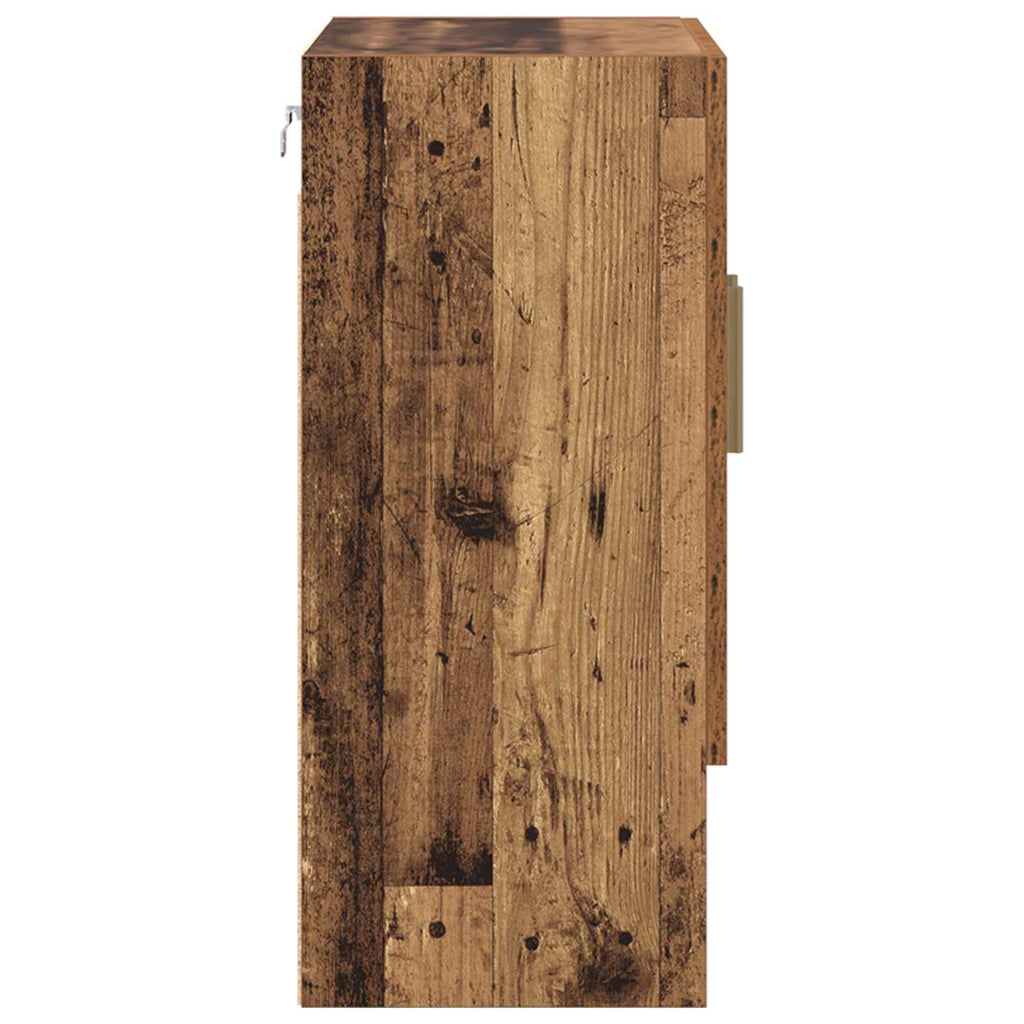 vidaXL Wandschrank Wandmontiert Altholz 60 x 31 x 70 cm Holzwerkstoff