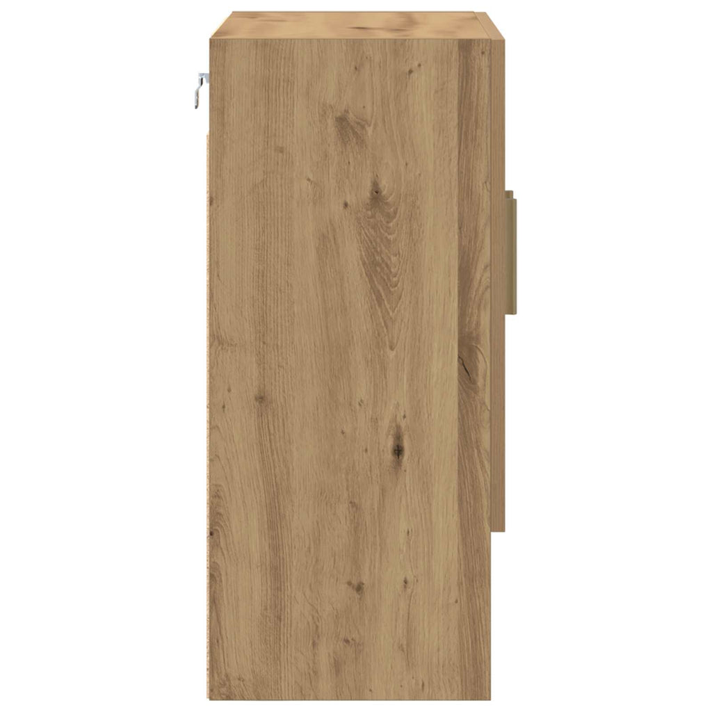 vidaXL Wandschrank Kunsthandwerk Eiche 60 x 31 x 70 cm Holzwerkstoff