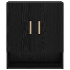 vidaXL Wandschrank Schwarz Eichen-Optik 60 x 31 x 70 cm Holzwerkstoff
