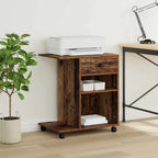 vidaXL Druckerständer Uni Altholz 60 x 40 x 68.5 cm Holzwerkstoff