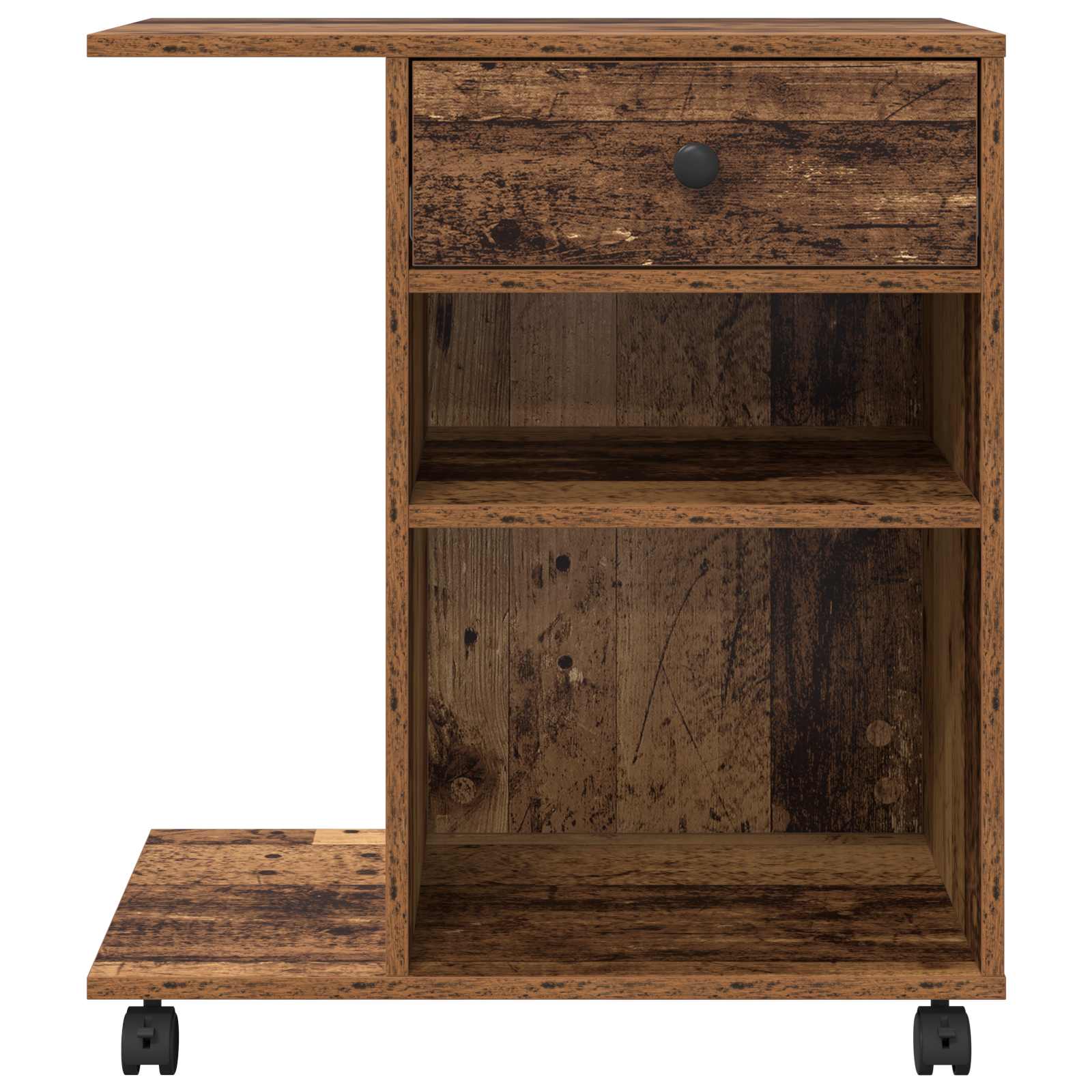 vidaXL Druckerständer Uni Altholz 60 x 40 x 68.5 cm Holzwerkstoff