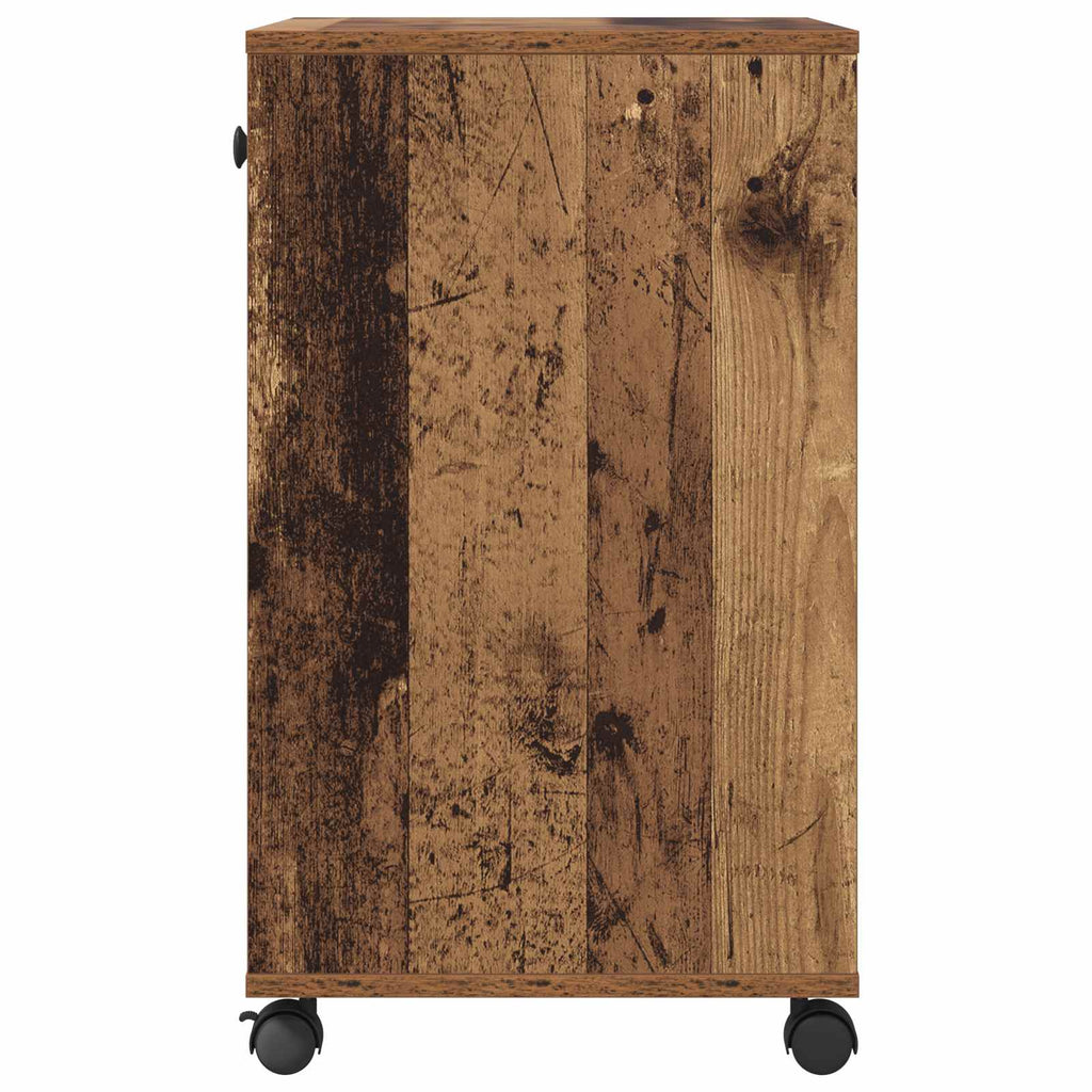vidaXL Druckerständer Uni Altholz 60 x 40 x 68.5 cm Holzwerkstoff
