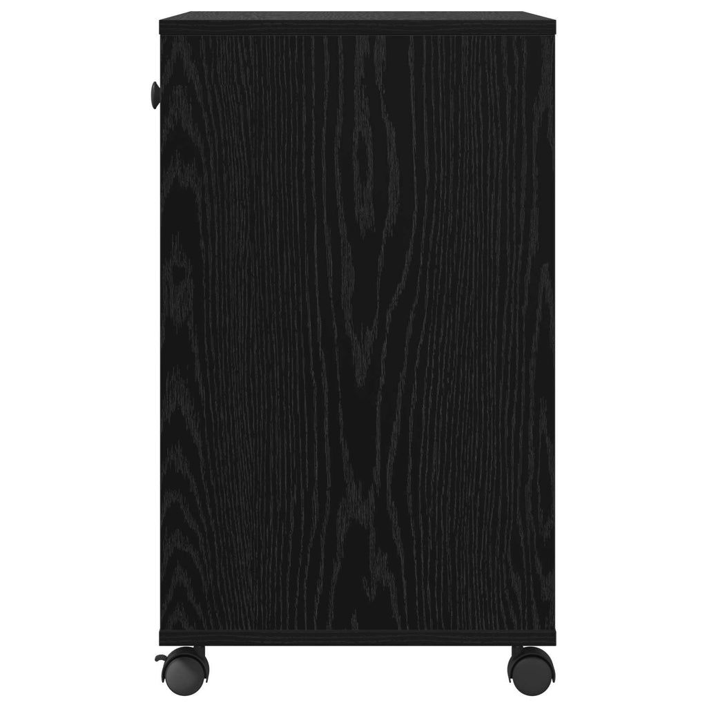 vidaXL Druckerständer Uni Schwarz Eichen-Optik 60 x 40 x 68.5 cm
