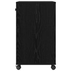 vidaXL Druckerständer Uni Schwarz Eichen-Optik 60 x 40 x 68.5 cm