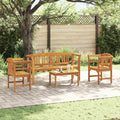 vidaXL Gartenrosen-Lounge-Set 4 pcs Massivholz Akazie