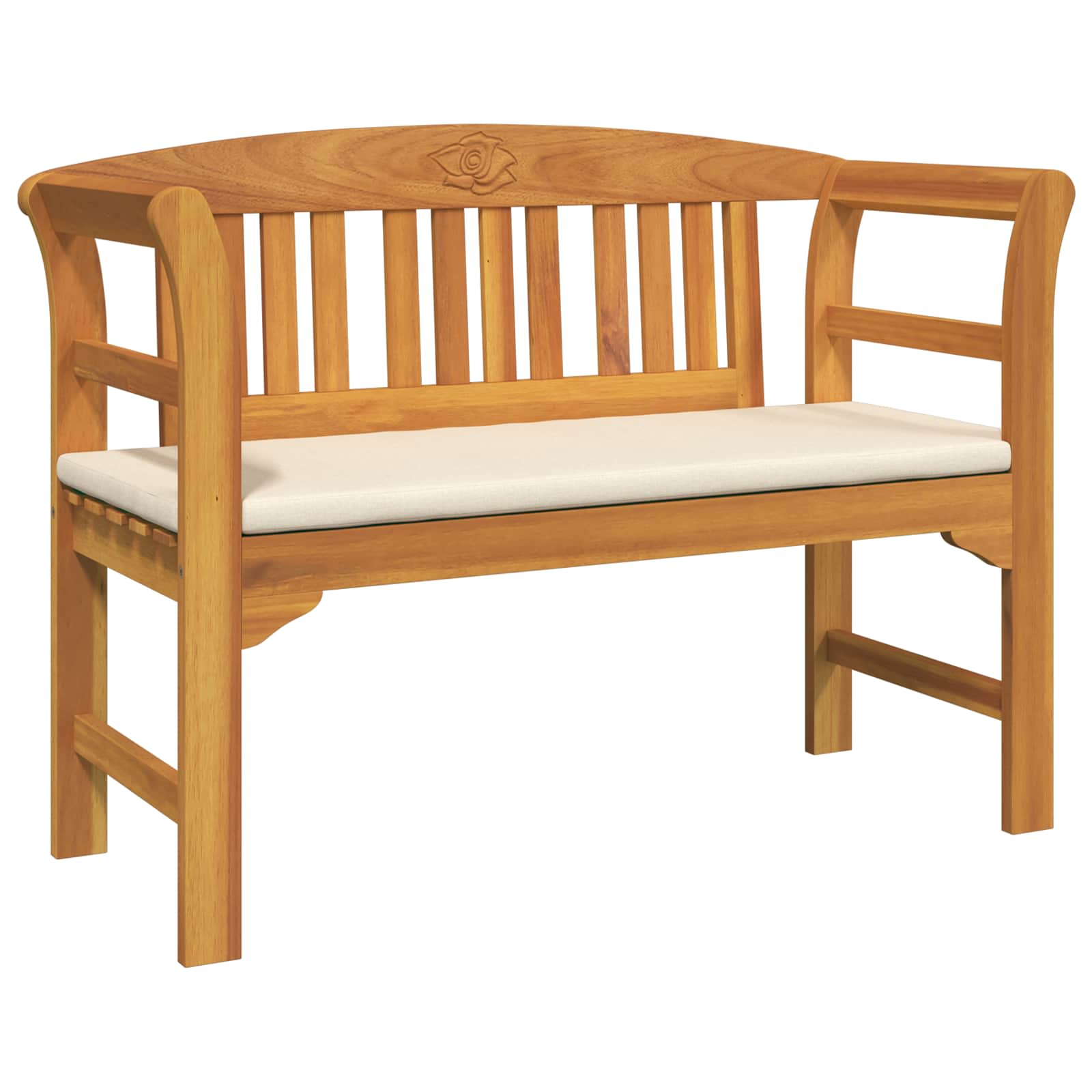 vidaXL Gartenrosen-Lounge-Set mit Kissen 4 pcs Massivholz Akazie