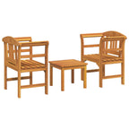 vidaXL Gartenrosen-Lounge-Set 3 pcs Massivholz Akazie