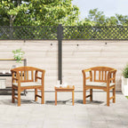 vidaXL Gartenrosen-Lounge-Set mit Kissen 3 pcs Massivholz Akazie