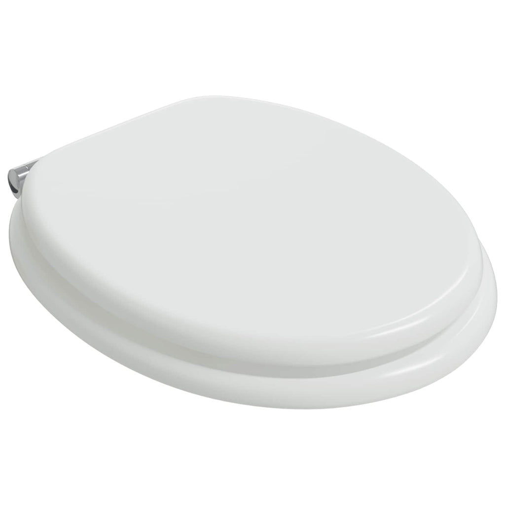 vidaXL Soft-Close Toilettensitz Weiß 44 x 38 cm MDF-Platte