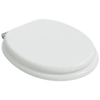 vidaXL Soft-Close Toilettensitz Weiß 44 x 38 cm MDF-Platte
