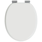 vidaXL Soft-Close Toilettensitz Weiß 44 x 38 cm MDF-Platte