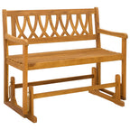 vidaXL Garten Schaukeltbank Natur 110 x 59 x 97 cm Massivholz Akazie