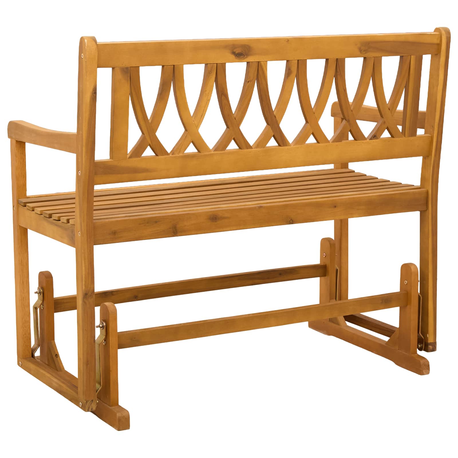 vidaXL Garten Schaukeltbank Natur 110 x 59 x 97 cm Massivholz Akazie