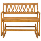 vidaXL Garten Schaukeltbank Natur 110 x 59 x 97 cm Massivholz Akazie