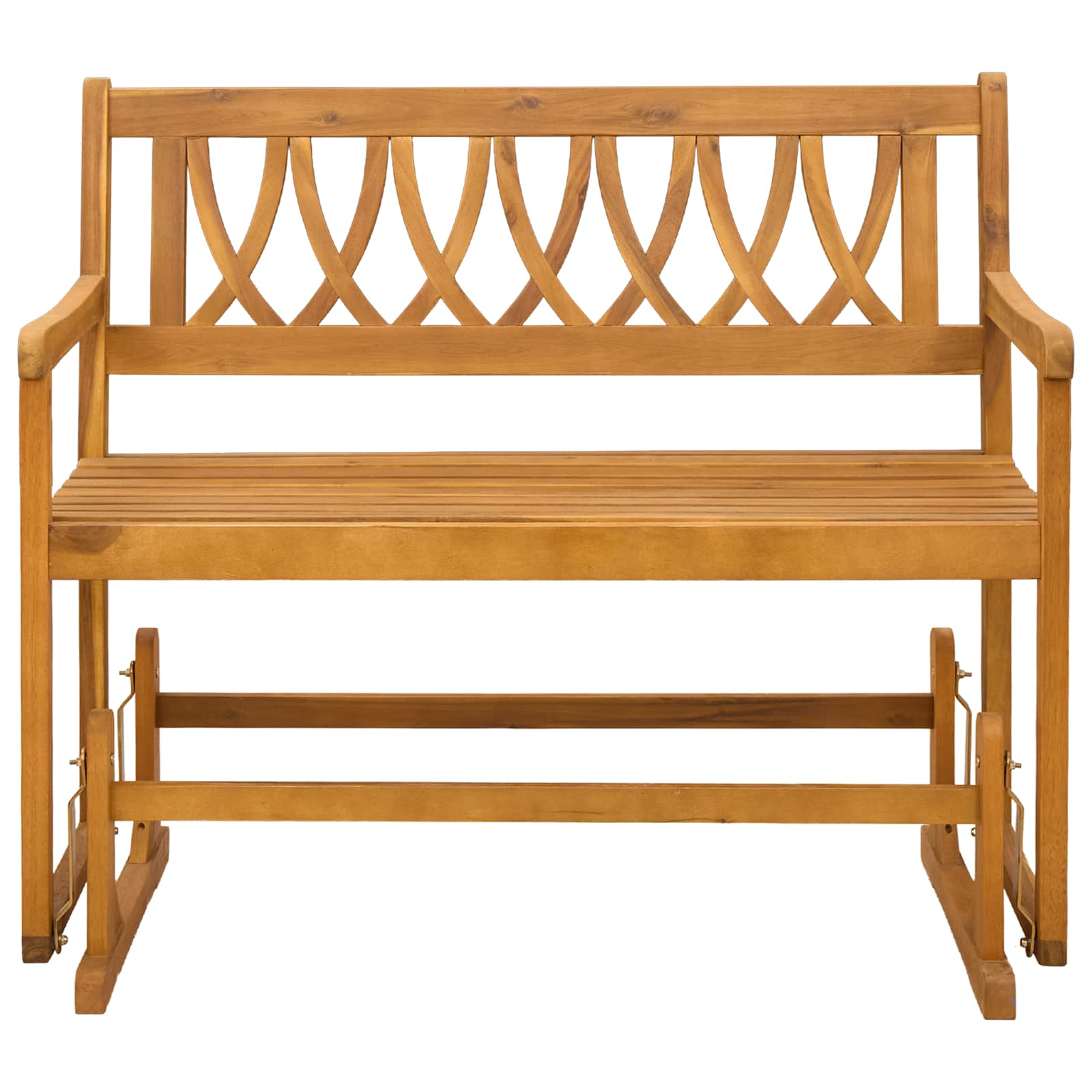 vidaXL Garten Schaukeltbank Natur 110 x 59 x 97 cm Massivholz Akazie