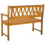 vidaXL Bank Outdoor Natur 110 x 55,5 x 90 cm Massivholz Akazie