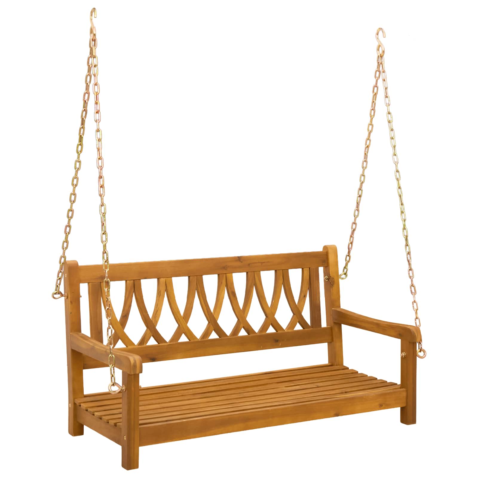 vidaXL Gartenschaukelbank Natur 110 x 56 x 58 cm Massivholz Akazie