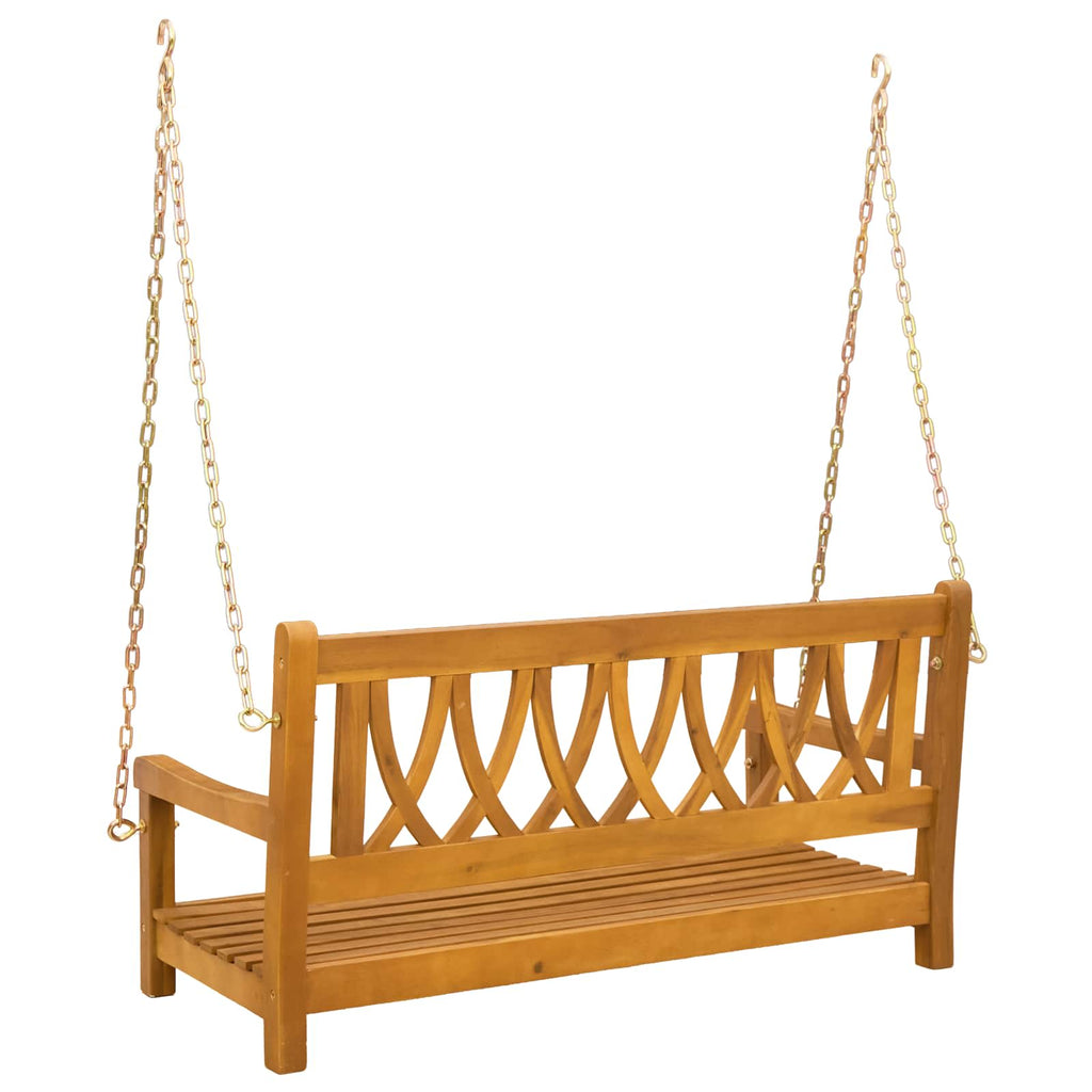 vidaXL Gartenschaukelbank Natur 110 x 56 x 58 cm Massivholz Akazie