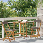 vidaXL Außen Bistro-Stühle mit Kissen 2 pcs Dunkelgrau 40 x 53 x 80 cm