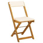 vidaXL Außen Bistro-Stühle 4 pcs Cremeweiß 40 x 53 x 80 cm
