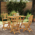 vidaXL Außen Bistro-Stühle mit Kissen 4 pcs Natur 40 x 42 x 85 cm