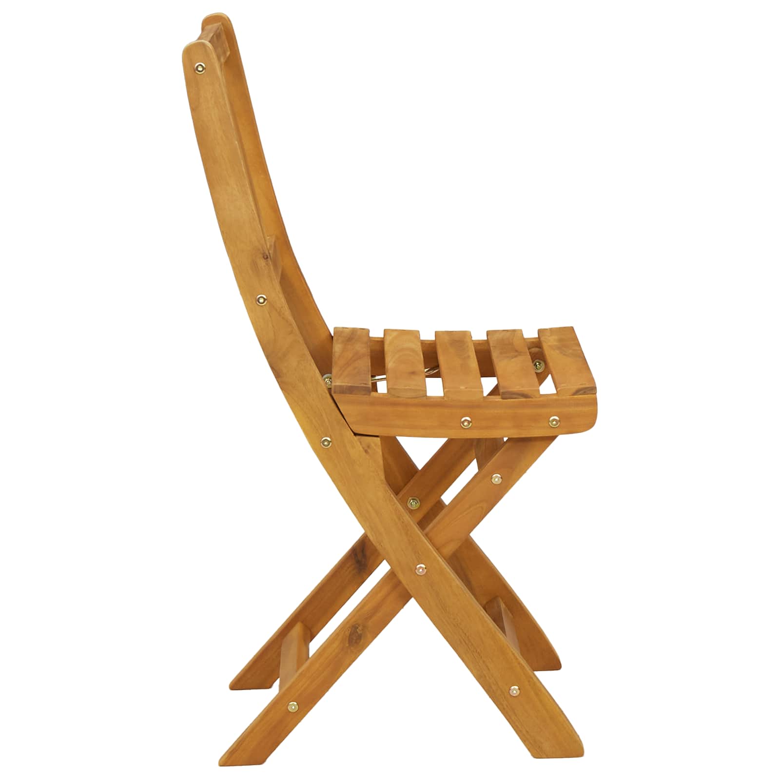 vidaXL Außen Bistro-Stühle mit Kissen 4 pcs Natur 40 x 42 x 85 cm