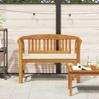 vidaXL Rosenbank Cremeweiß 114 x 46 x 82,5 cm Massivholz Akazie