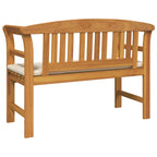 vidaXL Rosenbank Cremeweiß 114 x 46 x 82,5 cm Massivholz Akazie
