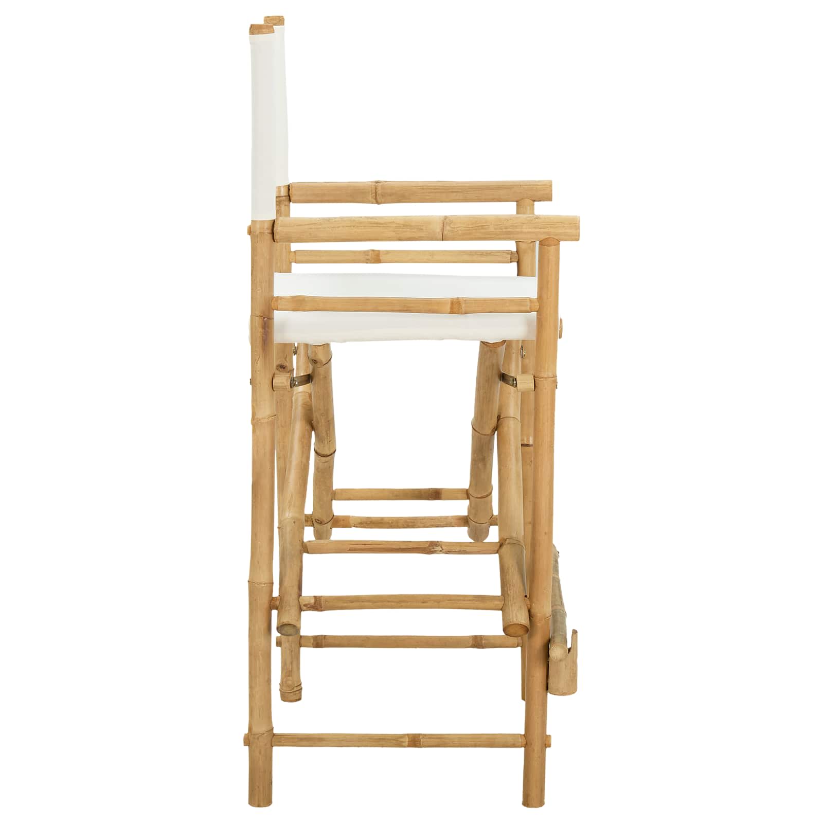 vidaXL Klappstuhl für Regisseure 2 pcs Natur Bambus