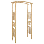 vidaXL Gartenbogen Natur 110 x 40 x 205 cm Bambus