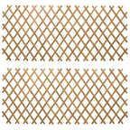 vidaXL Erweiterbares Spalierzaun 2 pcs Hellbraun 100 x 105 cm Bambus