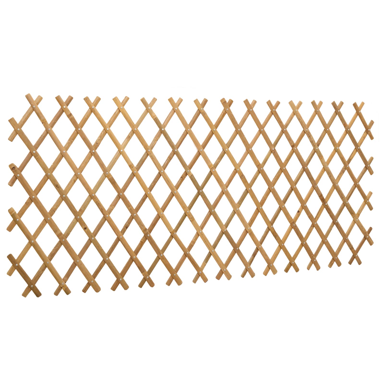 vidaXL Erweiterbares Spalierzaun 2 pcs Hellbraun 100 x 105 cm Bambus