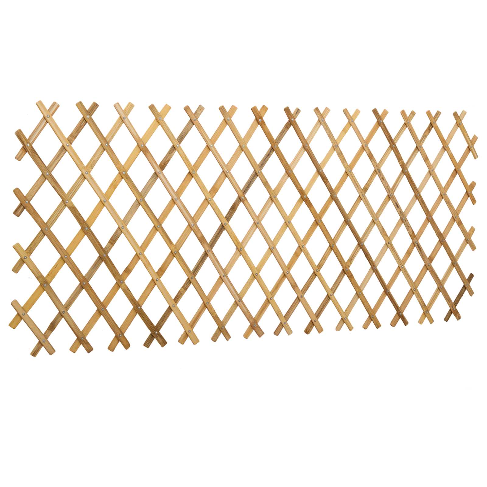 vidaXL Erweiterbares Spalierzaun 2 pcs Hellbraun 100 x 105 cm Bambus