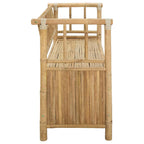 vidaXL Garten-Aufbewahrungsbank 110 x 47 x 80 cm Bambus Natur