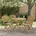 vidaXL Gartenstuhl 4 pcs Natur Bambus