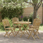 vidaXL Gartenstuhl 4 pcs Natur Bambus