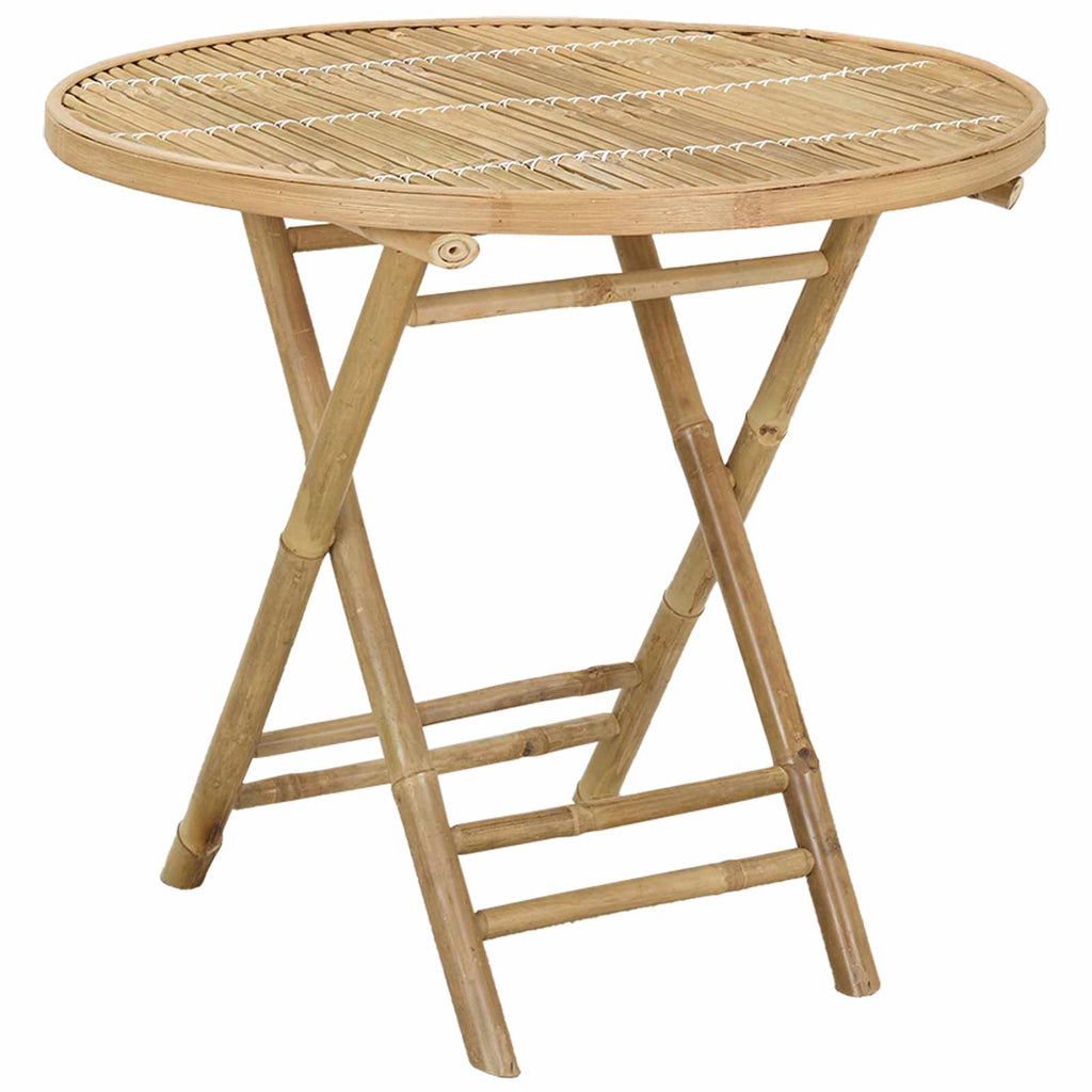 vidaXL Gartentisch Natur 80 x 70 cm Bambus