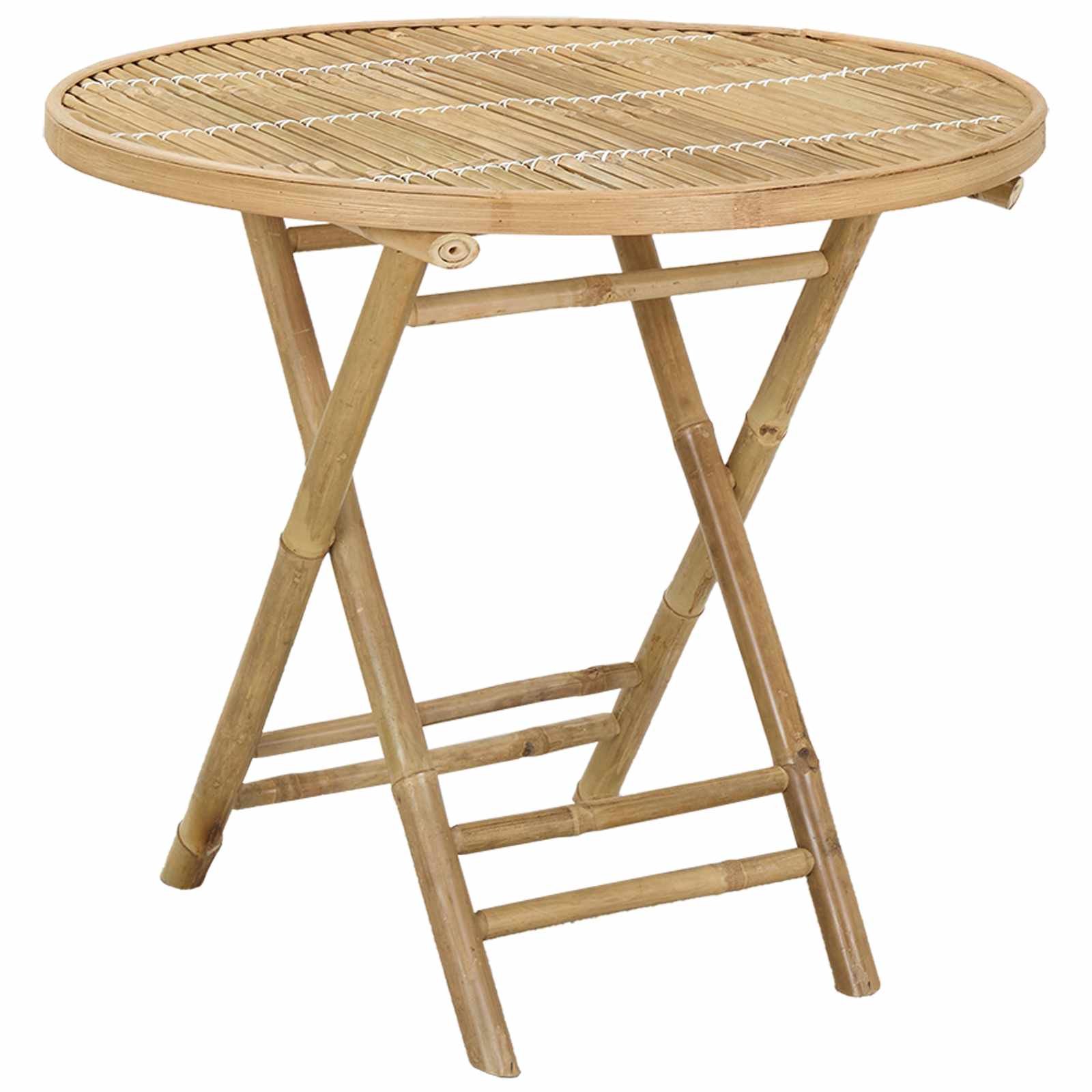 vidaXL Gartentisch Natur 80 x 70 cm Bambus