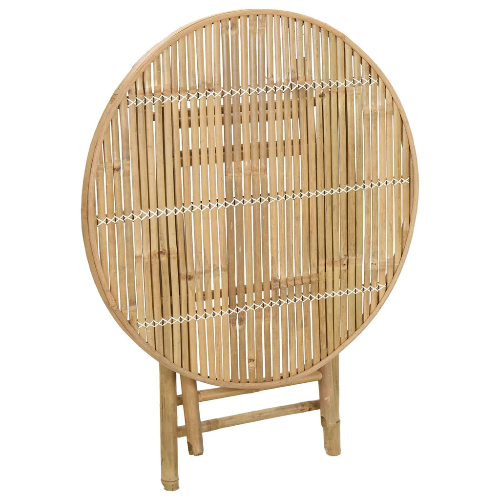vidaXL Gartentisch Natur 80 x 70 cm Bambus