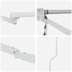 vidaXL Elektrisches Markisenrahmen Weiß 2,5 x 2 m Aluminium