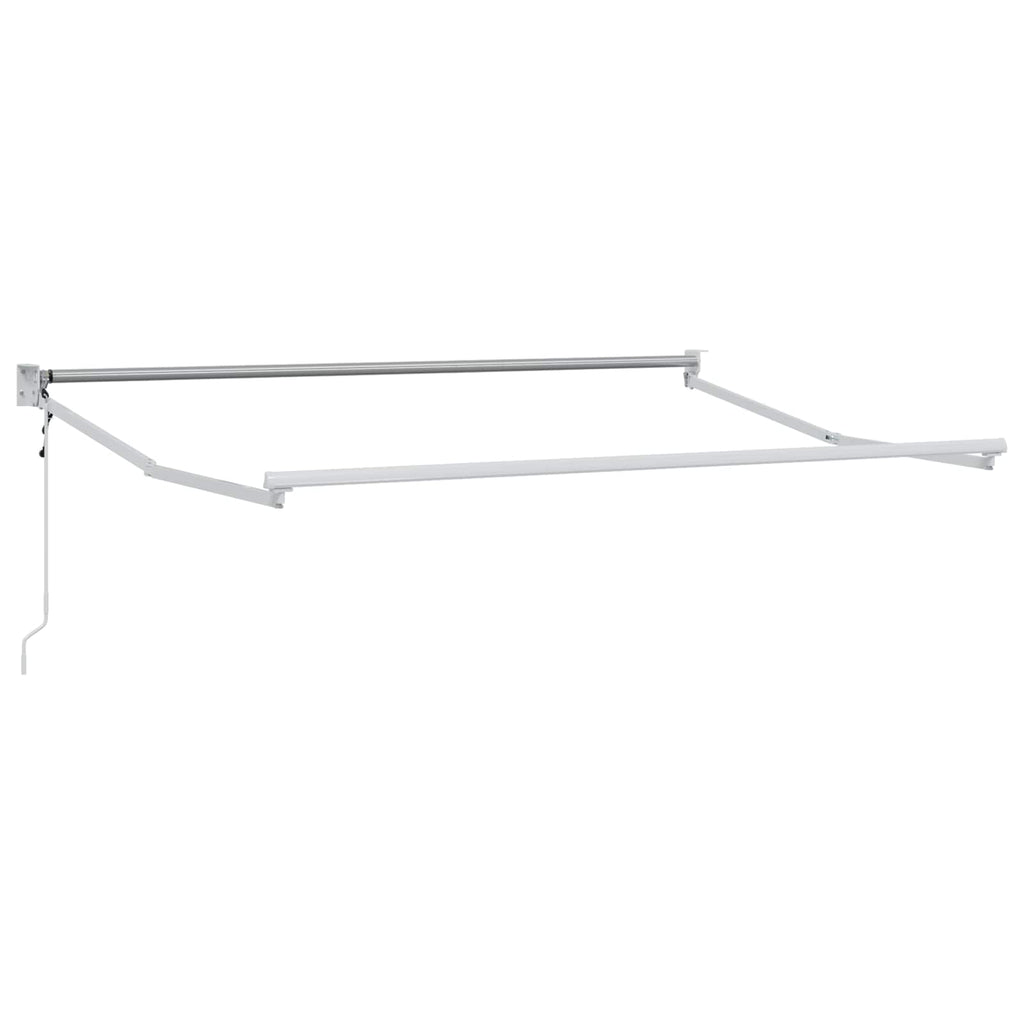 vidaXL Elektrisches Markisenrahmen Weiß 2,5 x 2 m Aluminium