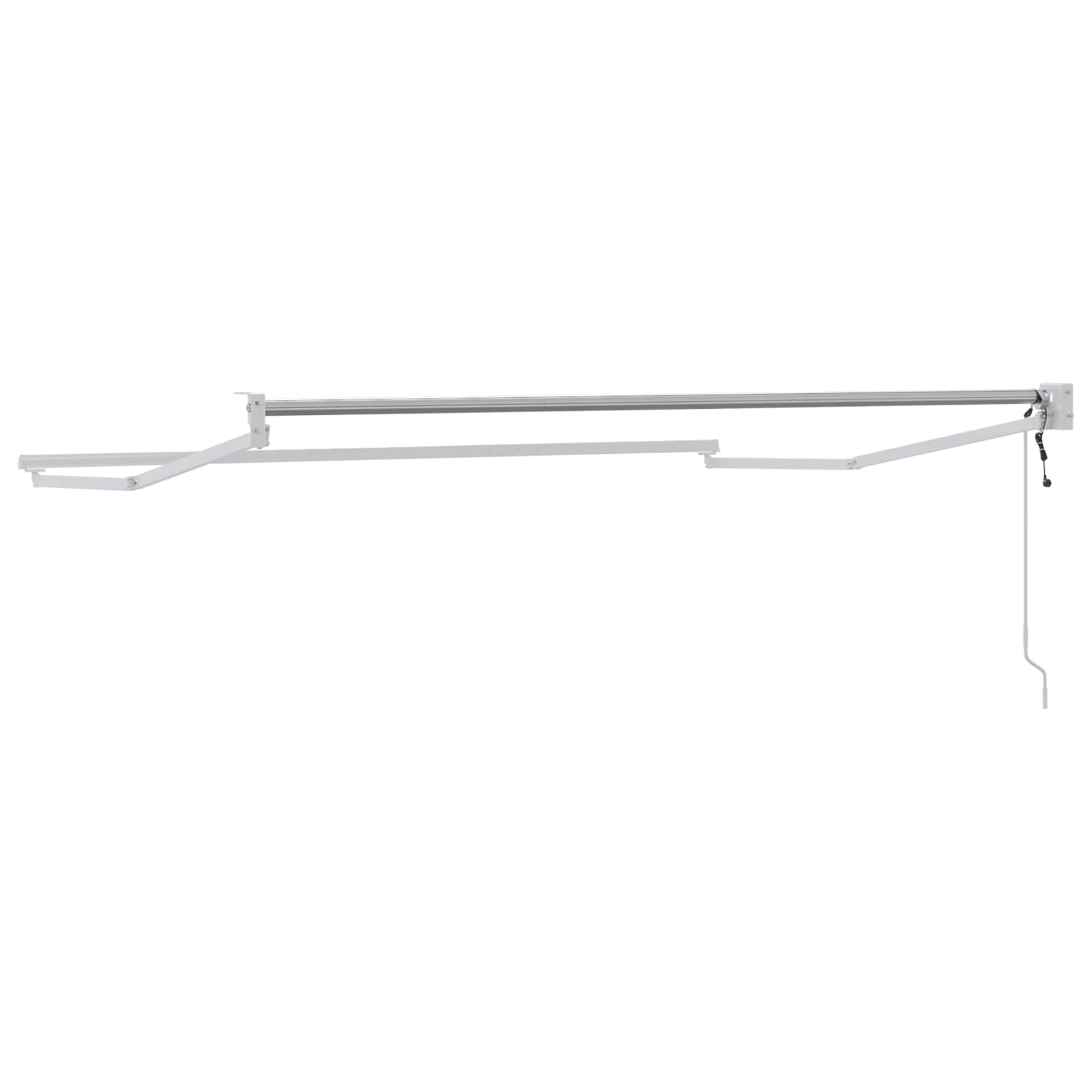 vidaXL Elektrisches Markisenrahmen Weiß 2,5 x 2 m Aluminium
